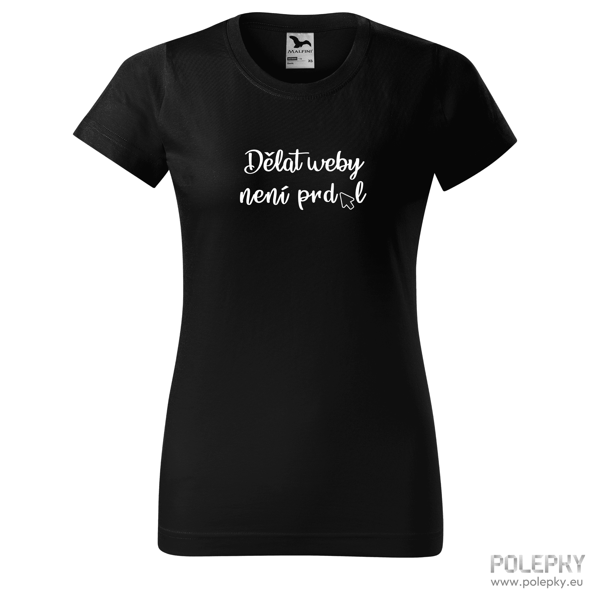 Dělat weby není prdel - dámské - černé
