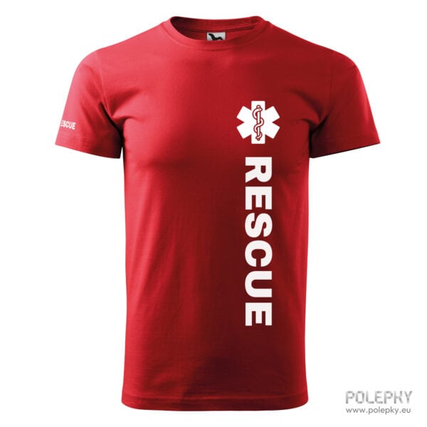 Rescue vertical pánské červené - přední