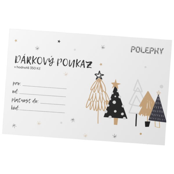 Dárkový poukaz v hodnotě 350 Kč
